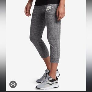 Nike Navy capri Joggers with Logo